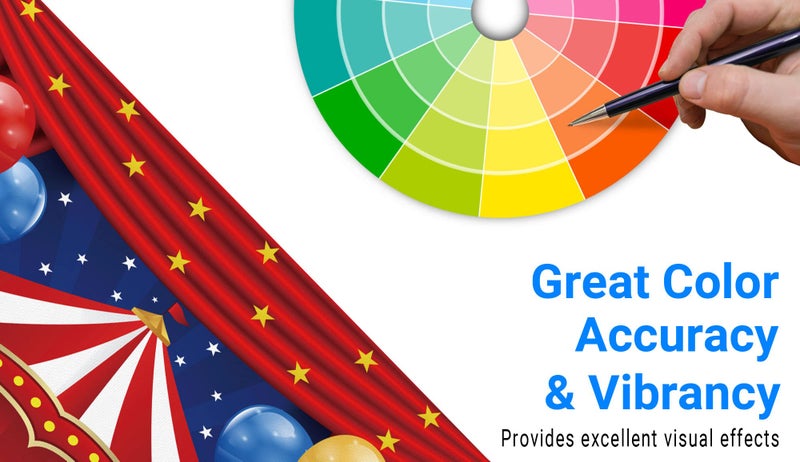 Funnytree Big Top Circus Theme Party Backdrop Carnival Carousel Red Tent Baby Shower Birthday Photography Background Cartoon Curtain Stars Balloon Cake Table Decorations Banner Photo Booth - Image 4